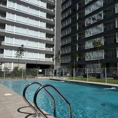 Dep con piscina - aire acondicionado-parking -wifi -3 habitaciones-1 baño