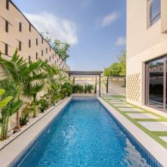 3BR Private Pool Villa in Sharjah - Bali Inspired - BBQ Pit - 3WC