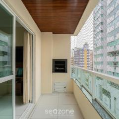 Apto próximo ao mar c/ churrasq. 3 qts ELM701