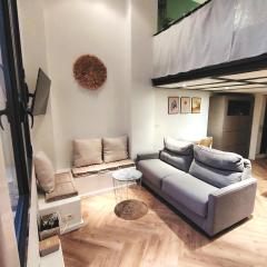 35m2, luminous loft close to the beach