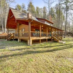 Riverfront Cabin with Mtn Views in Robbinsville