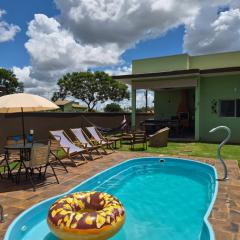 Refugio 4 suites com ar condicionado e piscina