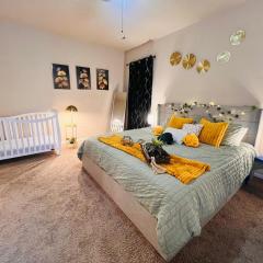 Pool Table, Foosball, King bed, Crib,Parking&Yard