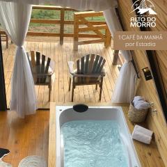Chalé Alto do Morro 2 - conforto e vista deslumbrante