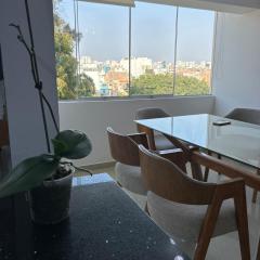 Spacious and bright apartment with a beautiful view