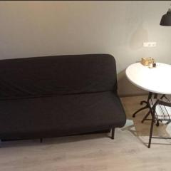 Studio apartment with panoramic window