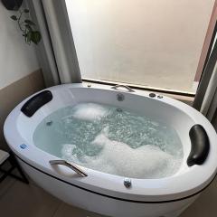 Ofurô com hidromassagem aquecida