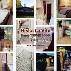 Hiška La Vita Kamp Terme 3000 Moravske Toplice vključene 2x KOPALNE KARTE KOLO Športni rekviziti, Igrače