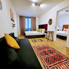 LIVE INN 2-bedroom apartment with Private Garden, Parking, Gym, Game room LG