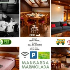 MANSARDA MARMOLADA sui campi da sci