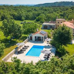 Family Casa Ida with pool and grill in Groznjan