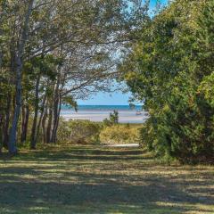 Private beach access Wrap around porch