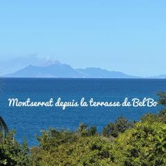 BEL BO- Haut de villa vue mer, front de mer et accès 4 plages à Deshaies