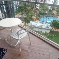 Stunning Sea View & Pool View at Nora Premium TimurBay Studio with FREE WIFI & Netflix available Kitchen, Coway Machine and Steam Philip Iron