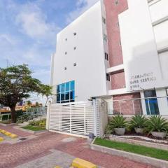 Apto Pé na Areia, Frente Mar 2 Quartos de Frente Para os Corais