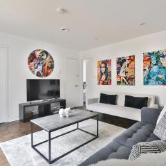 FREE PARKING - In-Suite WASHER & DRYER - fully stocked KITCHEN - WORKSPACE PROVIDED - FAST WIFI - 5 minute walk to the most CENTRAL metro station IN MONTREAL - BERRI UQAM