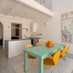 Design & art, patio with orange tree, near Seville