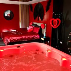 Redroom, Spa, Sauna, cheminée, romantique pour 2