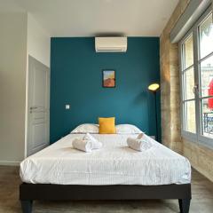 Appartement superbe avec Climatisation et belle pierre Bordelaise pour 2p