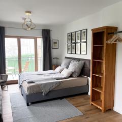 Altstadtflair Modernes Studio mit Gartenblick