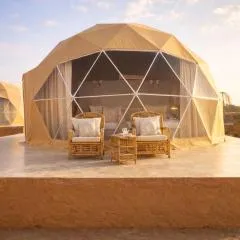 Wadi Rum Rimal View Camp Panoramic View