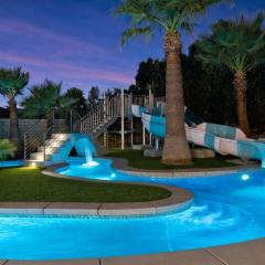 LAZY RIVER, Giant Water Slides, Splash Park, Outdoor Games, Arcade, Private Theater