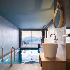 Chalet 12 personnes avec piscine intérieure, sauna, hammam - FR-1-866-7