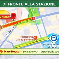 MARY HOUSE FRONTE STAZIONE TRENI e bus