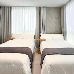 101Room,7-minute walk from Uguisudani Station located on the 1nd floor of an apartment-style building Twin room No elevator