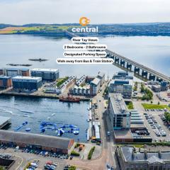River Tay Views by CENTRAL SERVICED APARTMENTS - City Quay - 2 Bedrooms - En-Suite Bathroom - Dedicated Parking Space - Fully Equipped - Walk Away From Dundee Bus & Train Station - Close to City Centre with River Views and Balcony