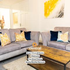 Kinnaird by CENTRAL SERVICED APARTMENTS - Smart TVs in All Rooms - WiFi - Free Parking - 2 Double Beds - Smart TVs in All Rooms - Spacious and Modern - Ideal Relocation or Contractor Accomodation