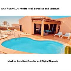 Dar Nur villa Ideal for Families, Couples, and digital Nomads with Private Pool BBQ Solarium