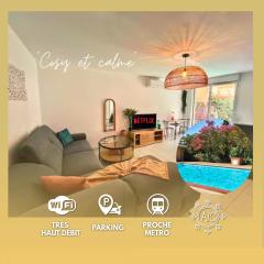 Le Ernest - Parking inclus, jardin privé et piscine