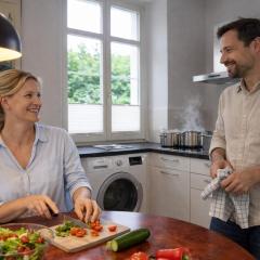 3,5 Z-Wohnung, 2 Schlafzimmer für 4 Personen, 30 Min Zürich -GALILEO