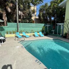 Surf Shack Across from beach with pool