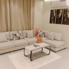 Apartment with a bedroom and a living room with a smart entrance with a hotel system