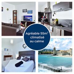 Spacieux 55m2, tout confort, au calme et climatisé