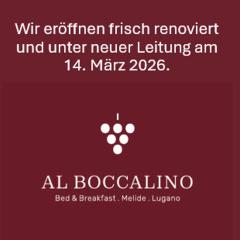 AL BOCCALINO Bed & Breakfast Wiedereröffnung ab März 2026