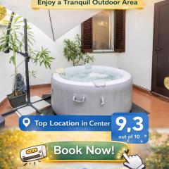 Zen Jacuzzi Retreat mit Terrasse Garage und 24 7 Check in Netflix und Disney Plus