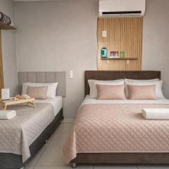 Quarto Quádruplo Família 8 min Aeroporto em pousada