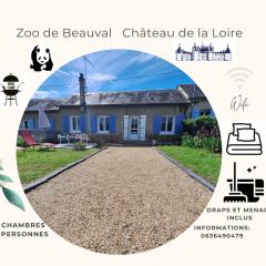 Gîte Au Gré du Canal ZOO Beauval 4 personnes parking