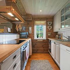 Cabin Between Mountain And Forest