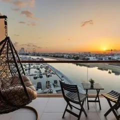 Amazing Studio with Balcony & Marina Eye Views