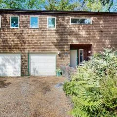 Forest-view home with fireplace deck - Walk to the Beach & Golf Course