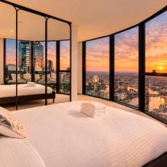 49F Sky-Rise 2BR 2BTH, Panoramic City Views with Golf, Billiards, Karaoke, Pool, Spa, Gym, BBQ, Theatre
