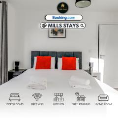 Central 2 Bedroom Flat By Mills Stays Short Term Lets Chelmsford With Free WiFi & Private Parking
