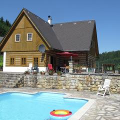 villa with swimming pool in the hilly landscape
