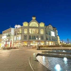 Strandschloss Binz - Penthouse "Royal Beach" mit Sauna, Kamin, Terrasse, Meerblick