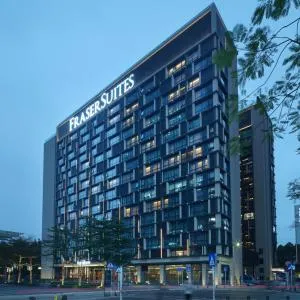 Fraser Suites Shenzhen, Near Huaqiang North Business Zone and next to shopping mall complex, with direct subway access