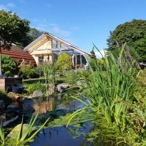 "Balmgarten" im Naturpark Usedom, Bio Solarhaus mit großem Garten